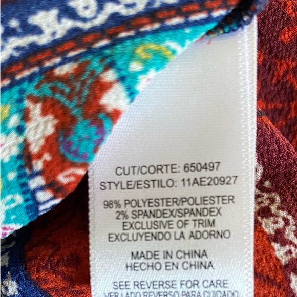 Soulmates Vibrant Patterned Off-Shoulder Blouse - Picture 9 of 13